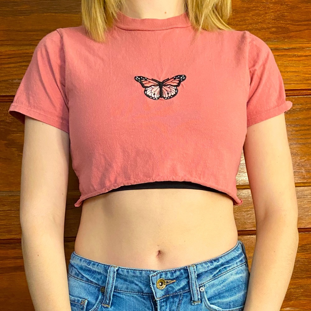 Butterfly crop top